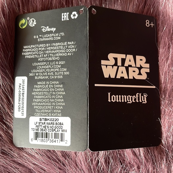 Loungefly Disney Star Wars Boba Fett Cosplay Mini Backpack NWT LIMITED EDITION - Picture 7 of 15